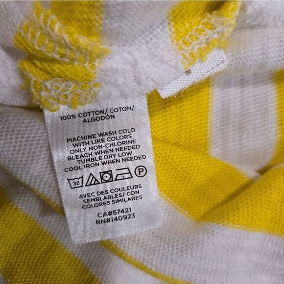 LOFT Yellow and White V-Neck Sundress - Picture 9 of 9